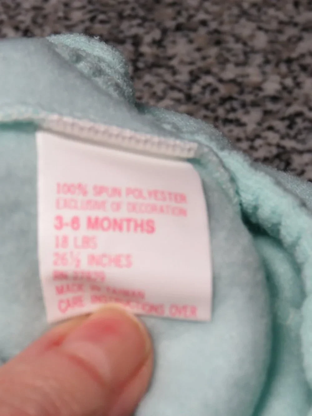 New Without Tags Childwise 3-6 Months Two Piece Girls Hoodie and Pants - Vintage